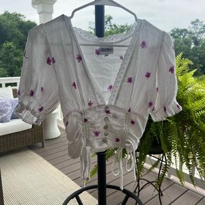 boutique floral blouse